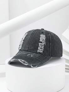 1 Chiếc Mũ Lưỡi Trai Denim Cổ Điển Đã Giặt Cũ, Mũ Snapback Thời Trang Thường Ngày Cho Cả Nam Và Nữ, Chống Nắng & Thoáng Khí - Nhiều màu - Xem 15