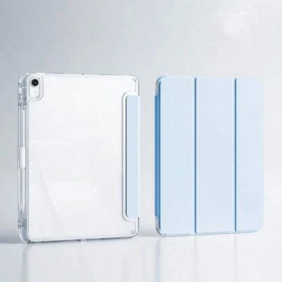 11th Gen Tablet Protective Case, A16 Case, Integrated Pencil Slot Tri-Fold Protective Case, All-Round Shock Absorption, Transparent TPU Soft Shell With Pencil Slot, Minimalist/Casual/, Tri-Fold Tablet Protective Case, Suitable For Honor Pad X8a, Smart Sleep/Wake, Suitable For Honor Pad X9a, Tab M11 Tablet Protective Case, Suitable For Pad 2 11" Tablet Protective Case, Compatible With Huawei Matepad SE 11 2024/Matepad 11.5S" Tablet Case, For IPad/Honor/ Tab/MatePad/