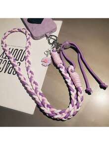 2026新年手机挂绳，音乐节/婚礼季，网红雏菊吊坠手机挂绳，多巴胺，斜挎长款手工编织耐用男女通用，适合户外旅行、徒步，短款挂绳手机支架，智能手机腕带，智能手机保护套挂绳，钥匙扣，智能手机挂饰，智能手机单肩包，手机配件，手机吊坠，复活节 - 彩色 - 查看 4