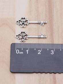 20个25x9毫米钥匙吊坠，适用于DIY珠宝制作，如项链、钥匙扣、手机链、手链等，手工工艺品制作配件 - 鑰匙 - 查看 6