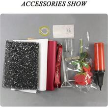 Ramo de Rosa Eterna con Globo Transparente y Luces LED Cálidas - 1 - Ver 4