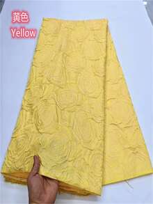 2026 Classic High Quality 3d Stereoscopic African Lace Fabric Gilding Brocade French Organza Lace Fabric For Nigerian Women Wedding Party 5 Yards/1 Yards - A - View 5