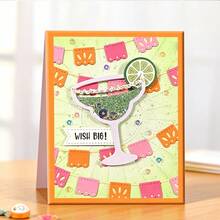 Creative Goblet Dies, DIY Scrapbooking Album And Embossing Stencil, Greeting Card Making Tool, Card Paper Cutting Crafts ,Gift Card Making Template Die Cuts. - Silver - View 2