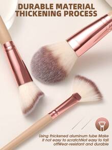 32件套便携式日常化妆刷套装 - 彩色 - 查看 7