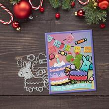 Creative Candy And Horse Dies, DIY Scrapbooking Album And Embossing Stencil, Greeting Card Making Tool, Card Paper Cutting Crafts ,Gift Card Making Template Die Cuts. - Silver - View 5