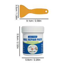 Wall Repair Miracle, Seamless Repair For Carefree Renovation. Home Wall Repair Filler, One Coat And Scrape, Instantly Renew Walls, Highly Effective Wall Repair Filler. Peeling And Chipping Easily Solved. Waterproof And Dirt-Resistant Wall Repair Filler, Solve Wall Issues In One Go - Quick Drying Wall Repair Filler, Apply And Live Worry-Free - 液體 - 查看 2