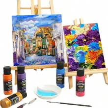 24-Color Metallic Acrylic Paint, 60ml Large-Capacity Liquid Acrylic Paint, Art-Grade Paint With Vibrant Colors And Good Fluidity, Metallic Iridescent Art Painting Tools For DIY Crafts. - Liquid Pigments - View 5