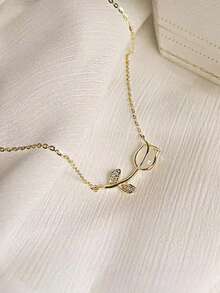 1pc S925 Sterling Silver Romantic Tulip Flower Necklace, Elegant Sweet Cute Fresh Style Unique Design Versatile Choker Necklace, Suitable For Women's Daily Wear, Delicate Neck Chain Gift - Tulip - View 5