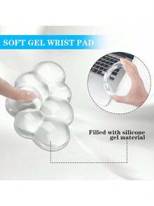 Soft Transparent Cloud Mouse Wrist Rest Pad, Ergonomic Silicone Wrist Pain Relief Mouse Wrist Support Pad With Gel Filling, Suitable For Office, School, Home, Laptop And Computer Mouse - View 4