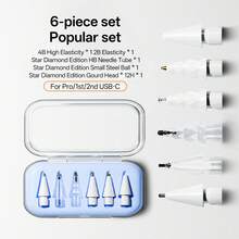 Applicable To Apple Pencil Metal Modified Nib 1st Gen 2nd Gen Pro Needle-Type Wear-Resistant Quiet Nib - Multicolor - View 13