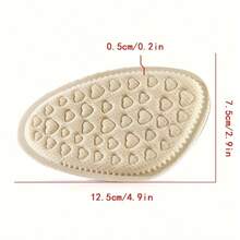 Soft Round-Toe -Relieving Insole With Heart-Shaped Cushioning Pad, Non-Slip, Suitable For High Heels And Casual Shoes. Foot Care - Apricot - View 8