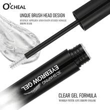 Gel de cejas con forma 3D, gel de cejas transparente resistente al sudor y al agua, de larga duración, adecuado para el maquillaje diario - transparente - Ver 5