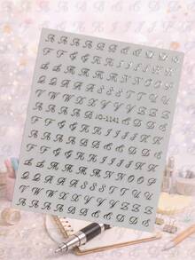 4/7 Sheets A-Z Alphabet Letter Stickers Script Decorative Planner Journal Scrapbook DIY Notebook Decoration Stickers For School Office Supplies School Supplies - Multicolor - View 9