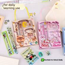 1 Set Adorable Stationery Gift Box, Water Vole Learning Supplies Set, Creative Stationery Set, 6-Piece, Stationery Set Gift Box, Birthday Gift, 2026 New Year Gift, School Supplies, Back To School Gift - Multicolor - View 9