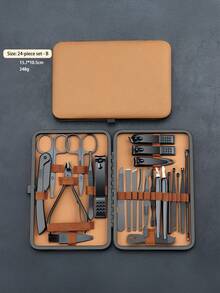 Professional Manicure Set, Includes Nail Clippers, Stainless Steel Manicure Tools, And Elegant Travel Storage Case - Multicolor - View 16