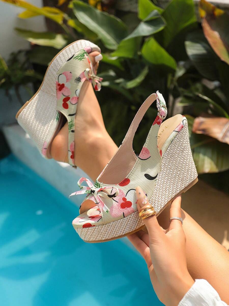 Giày sandal cao gót đính pha lê, đế xuồng trong suốt đính pha lê, sandal hở mũi đính sequin thời trang gợi cảm có khóa cài dành cho tiệc tùng. - Màu be - Xem 1