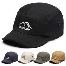 1pc Outdoor Soft Top Short Brim Baseball Cap, Mountain Style, Spring/Summer Casual Sun Protection Hat - A - View 2