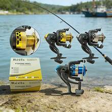 Spinning Reel With A 5.1:1 Gear Ratio, Lightweight And Powerful, With A Durable Coating, Suitable For Short-Throw Rods, Boat Fishing, And Sea Fishing. - Blue - View 5