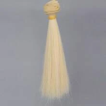 1pc Solid Color Straight Doll Wig, High Temperature Fiber DIY BJD Style Wig, Short Hair Wig, Black/Multiple Colors, Horizontal Length 1m, Vertical Length 15cm - Multicolor - View 13