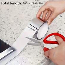 1 cuộn băng keo chống dầu mỡ bằng lá lithium nhiều lớp, dùng cho nhà bếp, băng keo nhôm, băng keo chống cháy, chịu nhiệt độ cao, chống thấm nước cho khe hở bếp, thích hợp cho nhà bếp, phòng tắm, phòng khách, phòng ngủ. - A - Xem 8
