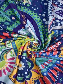 1/2/4/6件装弹力印花吧台椅套，家用/酒店用 - 大麥 - 查看 6