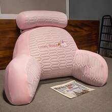Latex Headboard Cushion, Softly Padded Lumbar Support Cushion, Large Backrest Sofa Cushion, Bed Cushion, Bed Pad, Dormitory Tatami Mattress - 灰貓 - 查看 11