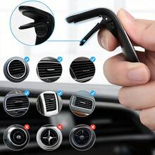 L-Shaped Magnetic Air Vent Car Phone Holder, Universal Magnetic Car Phone Mount, Strong Magnetic Adsorption - Multicolor - View 4