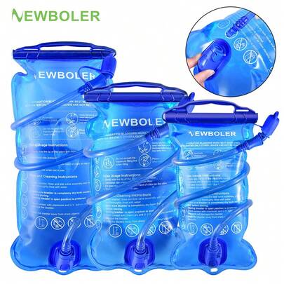 NEWBOLER 1.5L/2L/3L Quick Release Water Bladder, Outdoor Sports Soft Water Bottle, Hiking Cycling Running Camping Hydration Pack