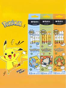 12pcs Creative Funny Cartoon 2B Wooden Pencils With Erasers, Suitable For Back To School, Students - Multicolor - View 7