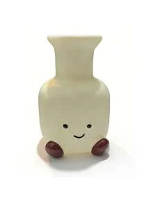 1个可爱笑脸化妆刷架 - 办公文具笔筒 - 花瓶收纳架 - 豪华客厅玄关卧室电视柜装饰 - 彩色 - 查看 8