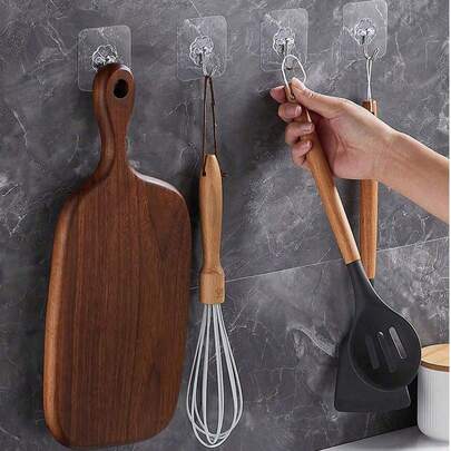 Heavy Duty Waterproof Adhesive Wall Hooks, Max Load 15kg, Suitable For Bathroom, Kitchen, Towels, Coats, Keys, Etc., Mother's Day Gift