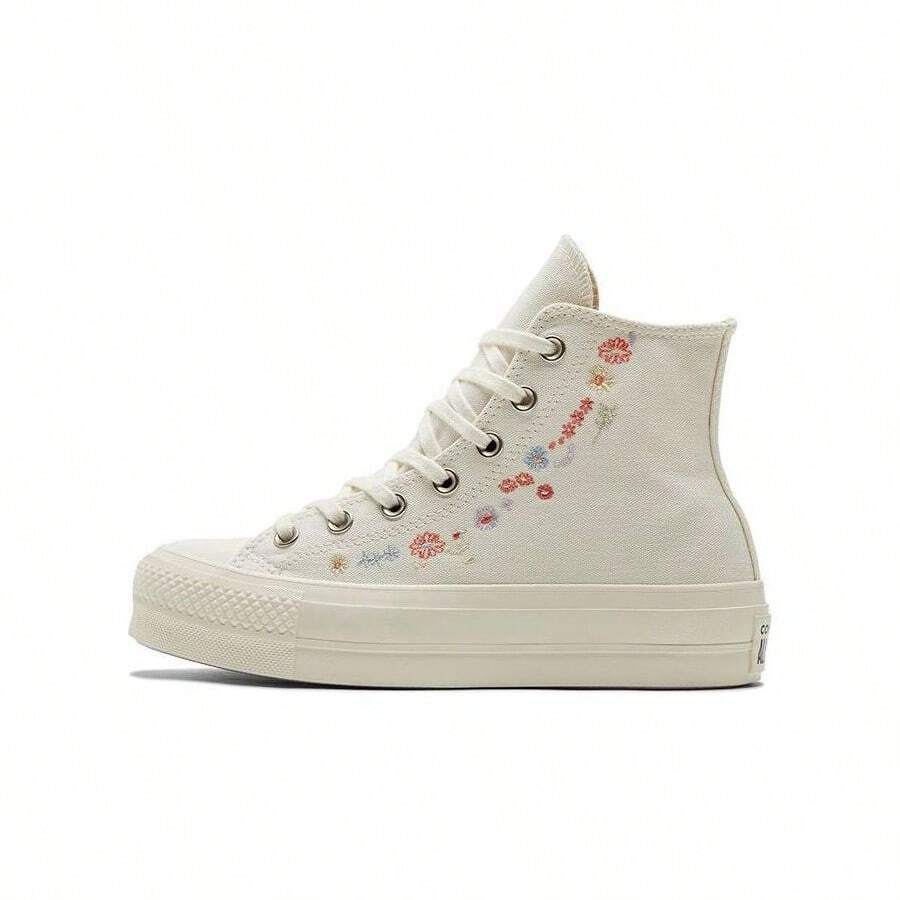 (WMNS) Converse Chuck Taylor All Star Lift Platform 'Embroidered Floral - Egret' - 米色 - 查看 1