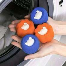 8/15pcs Laundry Sponge Ball, Pet Hair Remover For Laundry, Reusable Drying Washing Ball, Reduce Clothes Pleated, Save Washing Machine Drying Time - Cleaning Ball - View 2