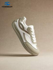 HOBIBEAR 男士运动鞋，时尚休闲透气软底健身鞋，男女通用款 - 米青 - 查看 6