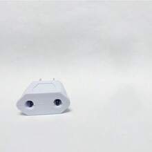 歐盟至美國旅行轉接器,2 件小型旅行插頭轉接器適用於歐洲至美國,歐盟至美國充電器電源轉接器（黑色） - 白色 - 查看 8