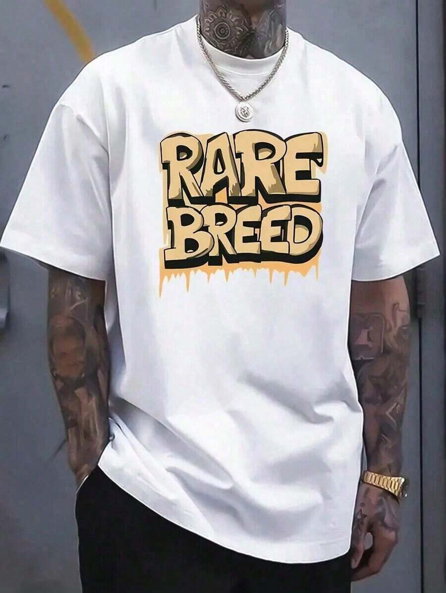 Camisetas Casuales Premium Unisex (220 Algodón) para Hombre, Cuello Redondo, Manga Corta, Estampado de Letras Interesantes, Algodón Cómodo - Blanco - Ver 1