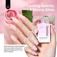 Beetles 15ml Hema Free Black Gel Polish – Silent Charm Audrey Color Long-Lasting Soak Off UV LED Glossy Manicure DIY Nail Art - 15Ml Hema-free Misty Rose - 查看 5
