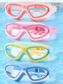 Extra Large Anti-Fog Anti-Water Silicone Swimming Goggles With Ear Plugs, Suitable For Swimming Training And Leisure, Holiday Gift, Beach Essential, Swimming Pool Float - Anti-fog HD - View 10