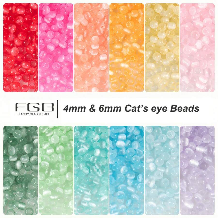 6毫米-108颗A级疗愈宝石，蛋白石珠，太阳石，合成猫眼石珠，能量石，圆形散珠，半宝石水晶珠，用于珠宝制作DIY手链项链