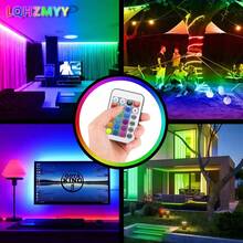 Tira de luz LED neón RGB alimentada por USB - Cambio de color, regulable, con control remoto, adecuada para dormitorio, TV, resistente al agua IP65, decoración de caravana - RGB - Ver 7