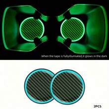 Conjunto de 2 Porta-Copos para Carro - Inserções de Silicone com Logotipo Personalizado para Audi/T Oyota/VW/Benz, Tapetes Antiderrapantes para Bebidas (Preto) - Porta-copos - Ver 2