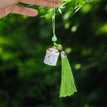 Hollowed-Out Scented Ball Pendant, Luminous Aromatherapy Ball For Personal Wear, Car Hanging Ornament, Phone Accessory, Ancient Style - Narcissus Tassel Sachet - View 4