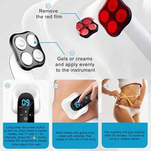 Upgraded Body Shaping Massager 2.0 - Professional Wireless Handheld Multi-Functional Shaping Device For Abdomen, Waist, Arms, Legs, Buttocks - 4 Heads Professional Edition Maximized Cellulite Massager, Best Gift For Men And Women - Multicolor - View 8