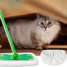 16 paños de limpieza verdes, blancos y grises, convenientes y prácticos, diseñados para una instalación y uso fáciles, adecuados para limpieza en seco y húmeda para eliminar manchas - Accesorios de limpieza | Firmemente unidos al trapeador - 16 piezas - Ver 7