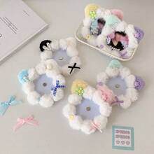 1pc Cartoon Plush Cat Ear Boba Tea Cup Sleeve, Cute Boba Drink Holder & Protector - Cat Ear Protectors - View 4