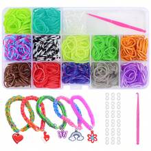 15/18/40件混款/混色弹力发圈手链套装，弹力发圈编织工具套装，手链制作套装，DIY编织工艺礼品套装 - 皮筋 - 查看 8