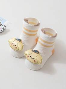 1双婴儿袜，轻薄透气不勒脚，网眼设计防蚊，0-1岁幼儿袜，春夏款 - 彩色 - 查看 13