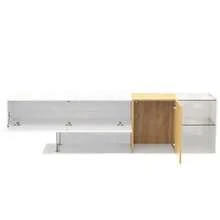 Television Stands & Entertainment Centers - Natural, White - View 11