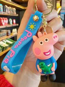 Móc khóa hình heo Peppa Pig ngộ nghĩnh, hoạt hình, dễ thương, dùng để treo xe, túi xách hoặc làm quà tặng. Thêm vào giỏ hàng và chúng tôi sẽ giao hàng ưu tiên. - Nhiều màu - Xem 7