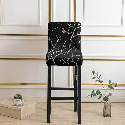 Bộ 1/2/4/6 chiếc bọc ghế quầy bar in họa tiết, dùng cho gia đình và khách sạn.